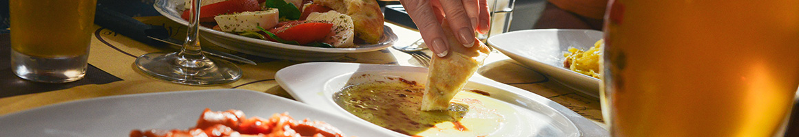 Eating Mediterranean Middle Eastern at Grape Leaf Diner restaurant in Holland, OH.